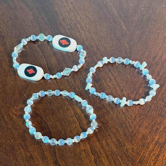 Handmade Jewelry - Handmade Beaded Bracelets - White Cat's Eye